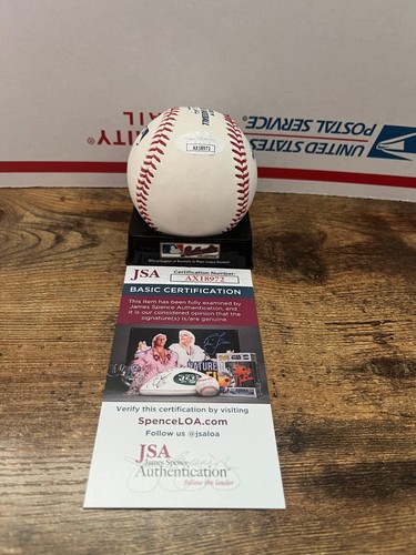 HUSTON STREET OFFICAL MAJOR LEAGUE SIGNED BALL WITH STATS JSA AX18972 - Picture 2 of 2
