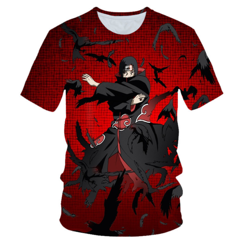 Naruto shirts Shippuden Akatsuki Sasuke Kakashi Pain Anime Men 3D unisex manga - Picture 9 of 25