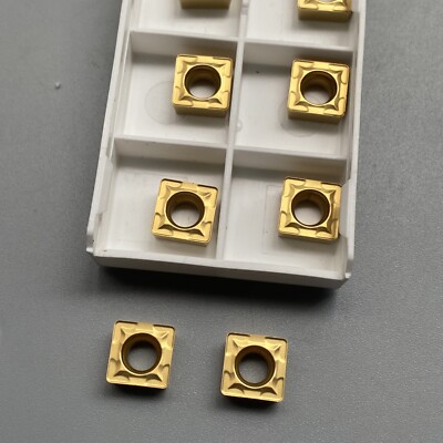square 90 deg IC 9.525 CNC indexable carbide turning insert  US735 TIN golden