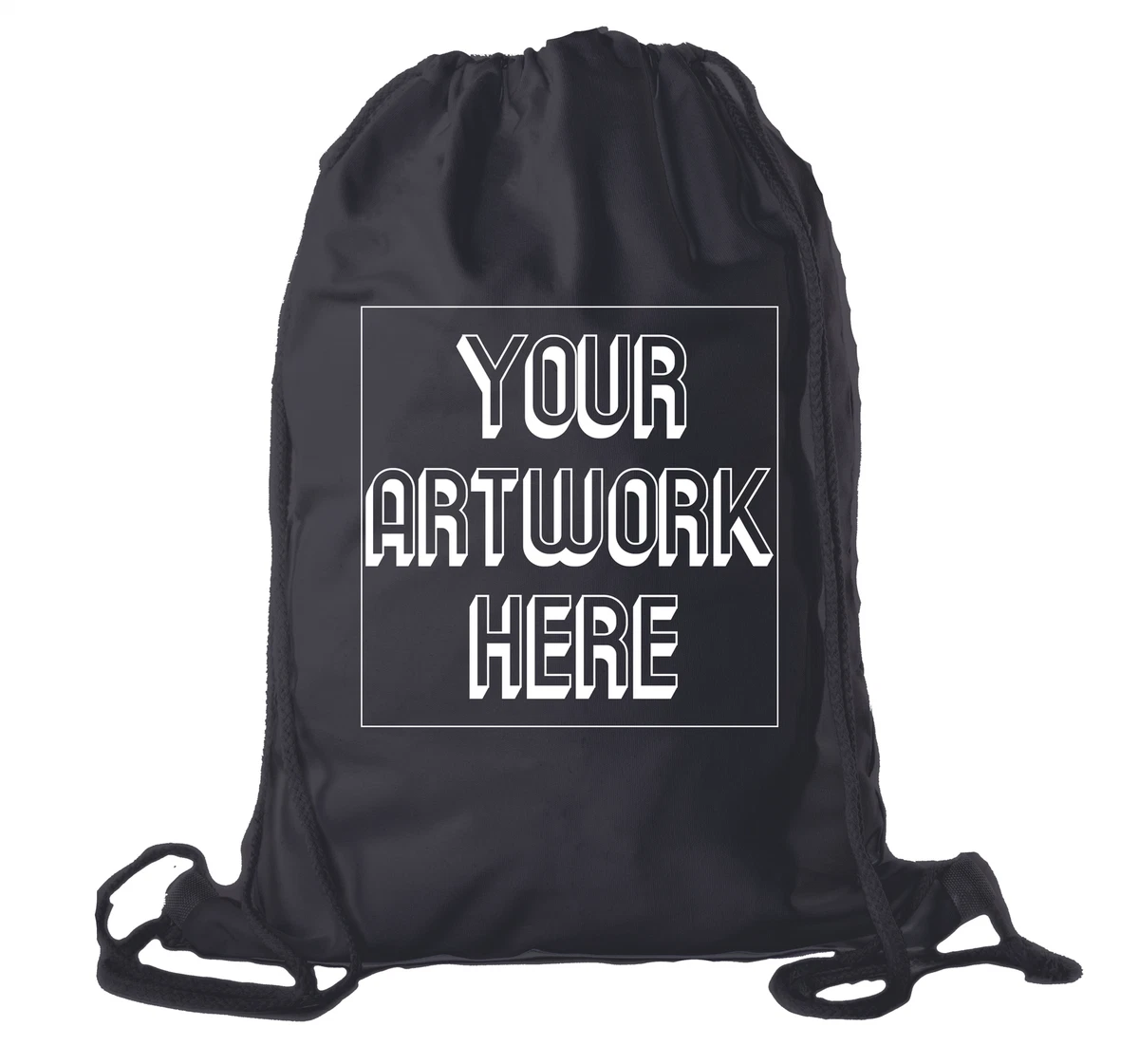 Intact experimental Of God custom drawstring bags sharp Visible Falsehood