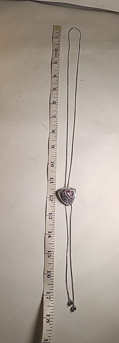 NWOT 18" Love Between A Mother & Daughter Necklace Silvertone Interchangeable 