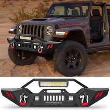 Front Bumper Wled Light For Jeep Wrangler Jk 2008-2018 Gladiator Jt 2020-2025