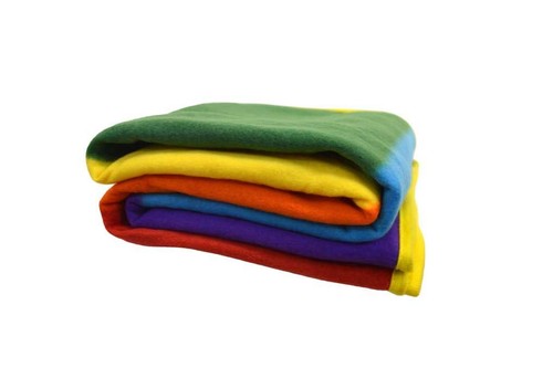 Wholesale ( 2 ) Rainbow Gay Pride 50x60 Polar Fleece Blanket Throw Plush - Picture 4 of 4