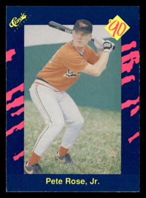 Pete Rose, Jr. 1990 Classic Blue Card #75 Erie Orioles | eBay