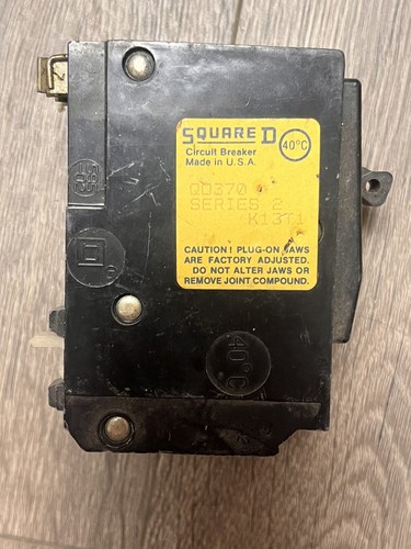 Vecchio Stock Nuovo! Interruttore Quadrato D QO370 3 Poli Spina 70 Amp 240 Volt W# - Foto 4 di 5