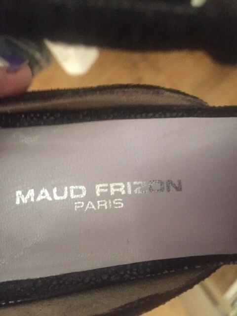 UNIQUE Maud Frizon Paris FISH SCALE LEATHER shoes EU40 and matching bag - Image 4 of 4