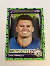Ladd McConkey 2024 Score Halloween Rising Stars Green Bats Parallel #34 Chargers