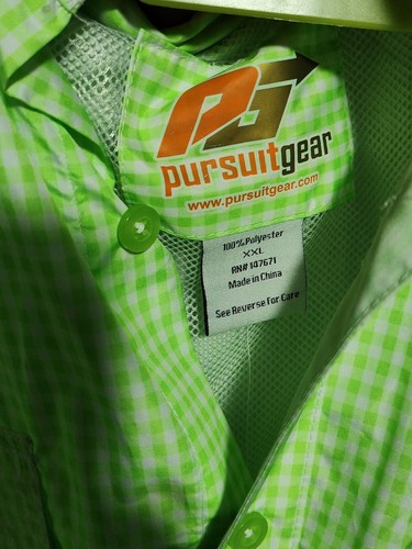 Pursuit Gear Mens Green Long Sleeve Shirt Size 2Xlarge - Picture 5 of 10
