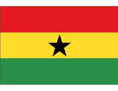 50er SET PREMIUM RIESENFLAGGE VON GHANA  