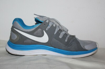 Nike Lunar Flash+ Athletic Men's Shoes 580399-004 Size 12 Gray Blue | eBay