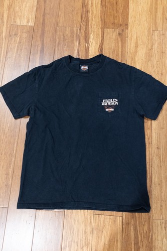 Vintage Harley Davidson Herren Savannah Georgia Graphic Tshirt Schwarz Kurzarm - Bild 2 von 8