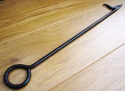 Blacksmith Schmiedeeisen Schleife Feuer Poker mit Sporn, modern, Made in UK