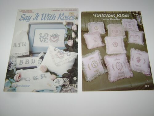 LOT--6 Floral Themed Cross Stitch Pattern Booklets/Leaflets - Picture 3 of 5