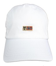 NAPAPIJRI - BERRETTO BASEBALL - FINE - COTONE - BIANCO BIANCO - TAGLIA UNICA - NUOVO