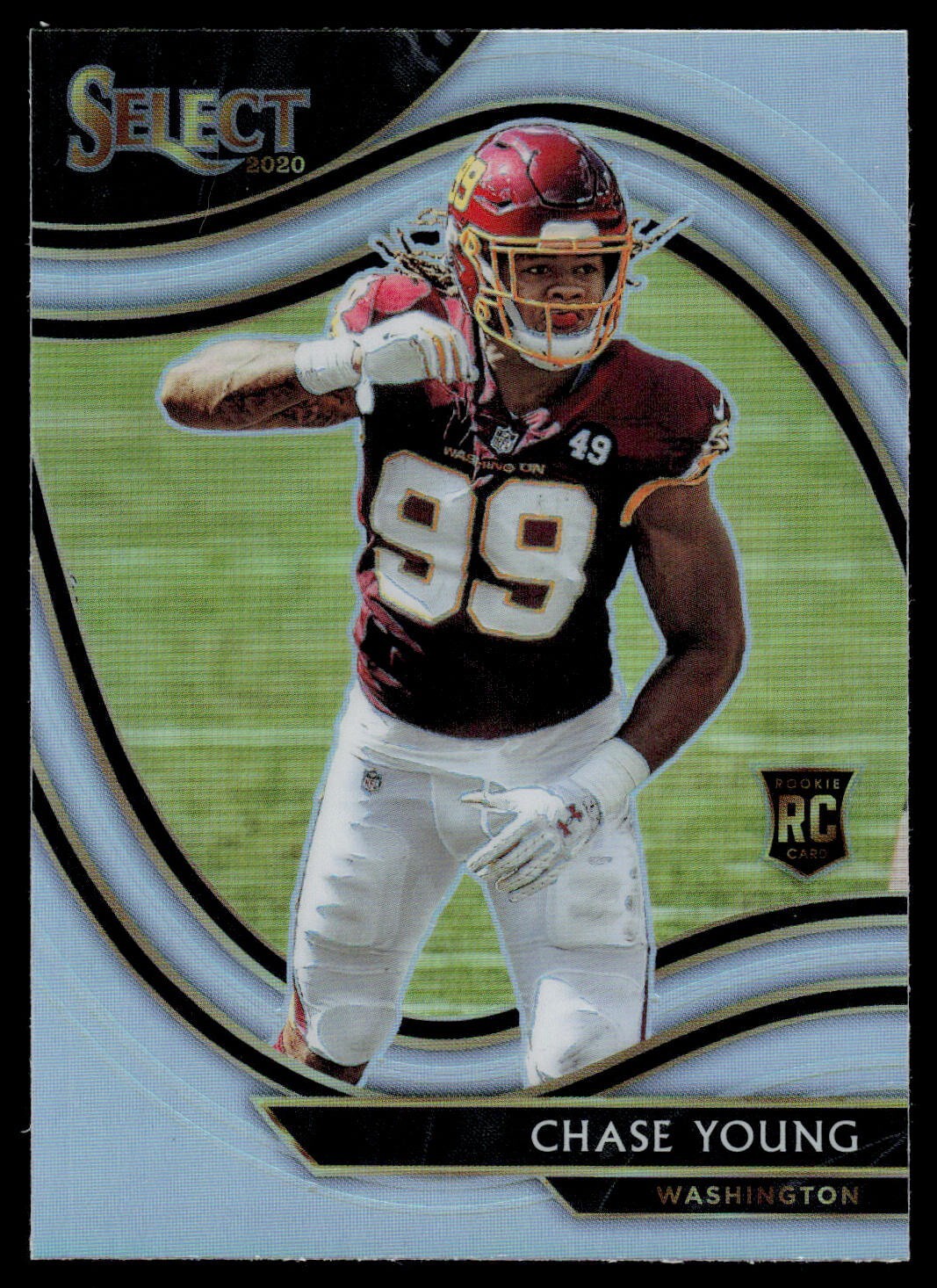 2020 Panini Select - Field Level Silver Chase Young #364 (RC) Commanders