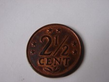 PAYS-BAS. ANTILLES NEERLANDAISES. UNC..2 1/2 CENT 1977.