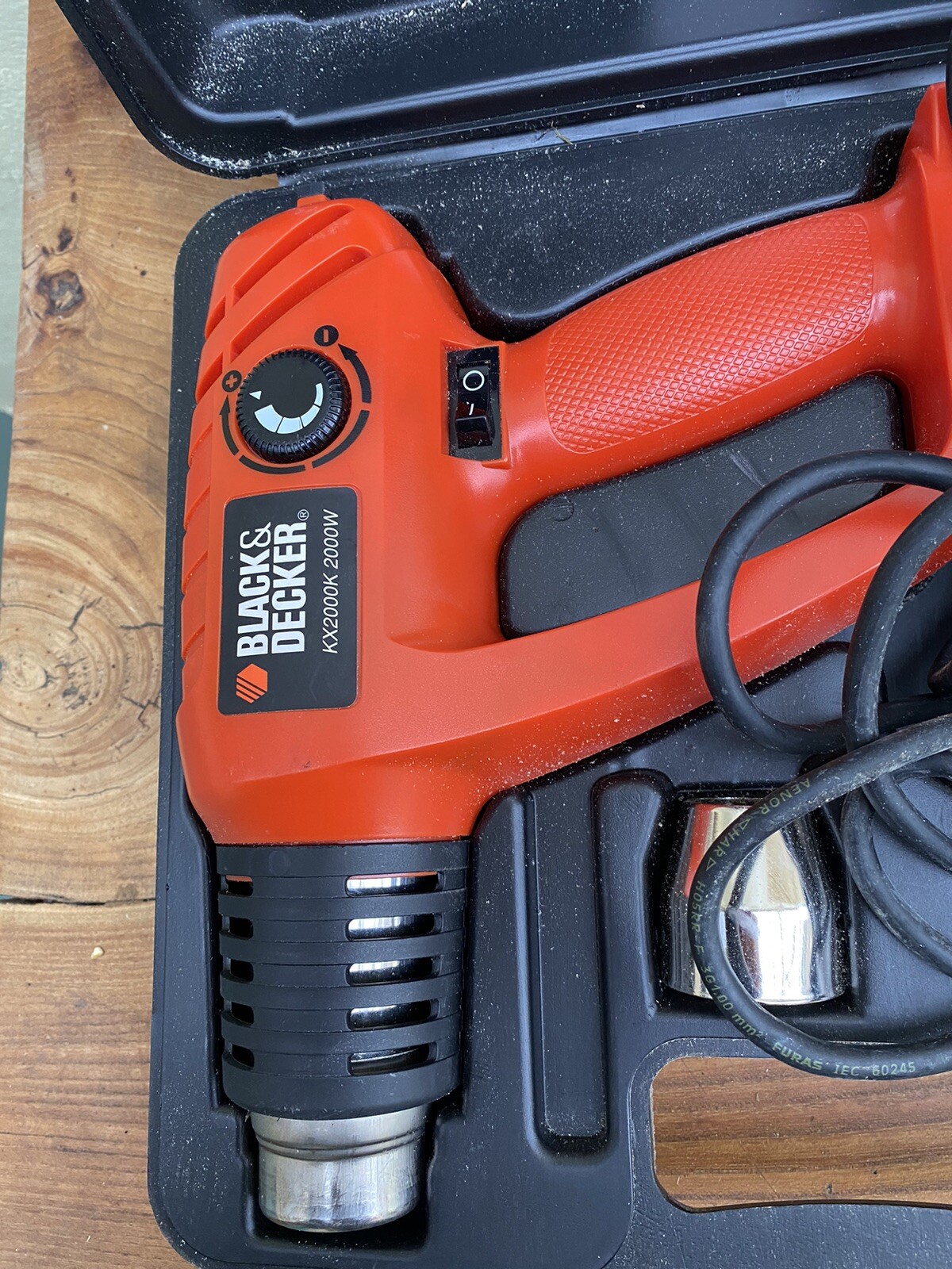 Black and Decker KX2000K 2000W Heat Gun, Nozzles and Carry Case eBay