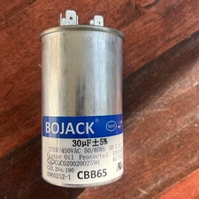 BOJACK 30 Uf MFD 370V 450V AC Motor and Fan Starting round Capacitor 50/60 Hz