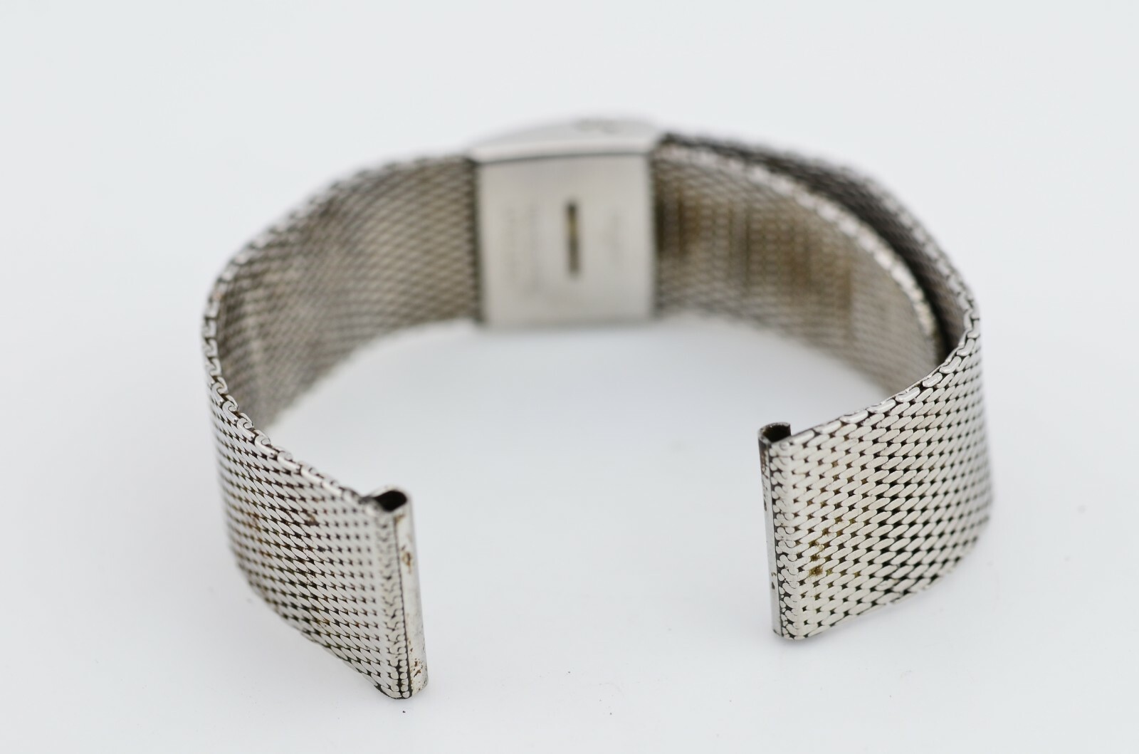 H438 18mm Vintage Maruman Watch Bracelet Stainless Steel JDM Japan 102.
