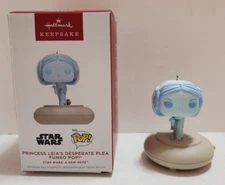 Hallmark Keepsake Ornament Princess Leia's Desperate Plea For Help Funko Pop