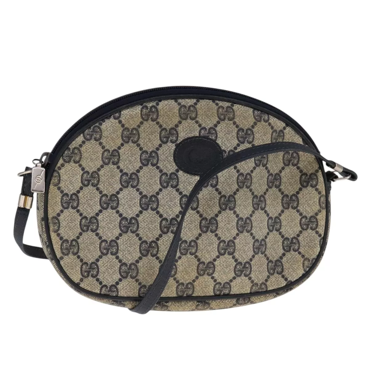 Sac à bandoulière GUCCI GG Supreme PVC bleu marine authentique ac3524