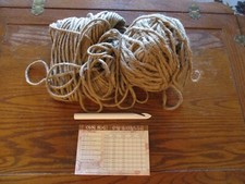 Crocheted Rug Making Jute w/ Instructions  Crochet Hook