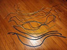 ROCKFORD FOSGATE 4 AWG 8 AWG BLUE SILVER POWER OR GROUND WIRE BLUE 48 FEET