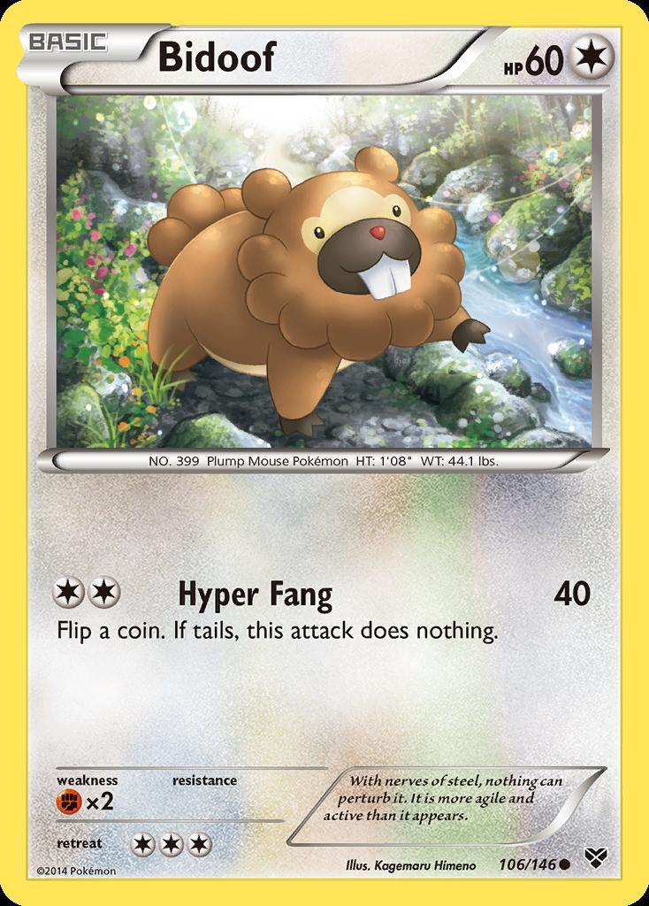 Pokemon Bidoof (106/146) XY LP