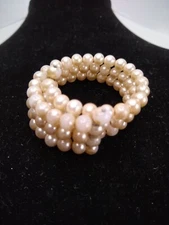 Vintage Cuff Bracelet - White