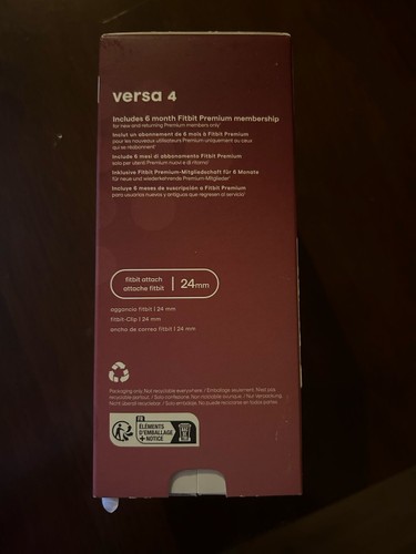 *BRAND NEW* FITBIT Versa 4 Smart Watch - Copper Rose Case & Beet Juice Band - Picture 5 of 6