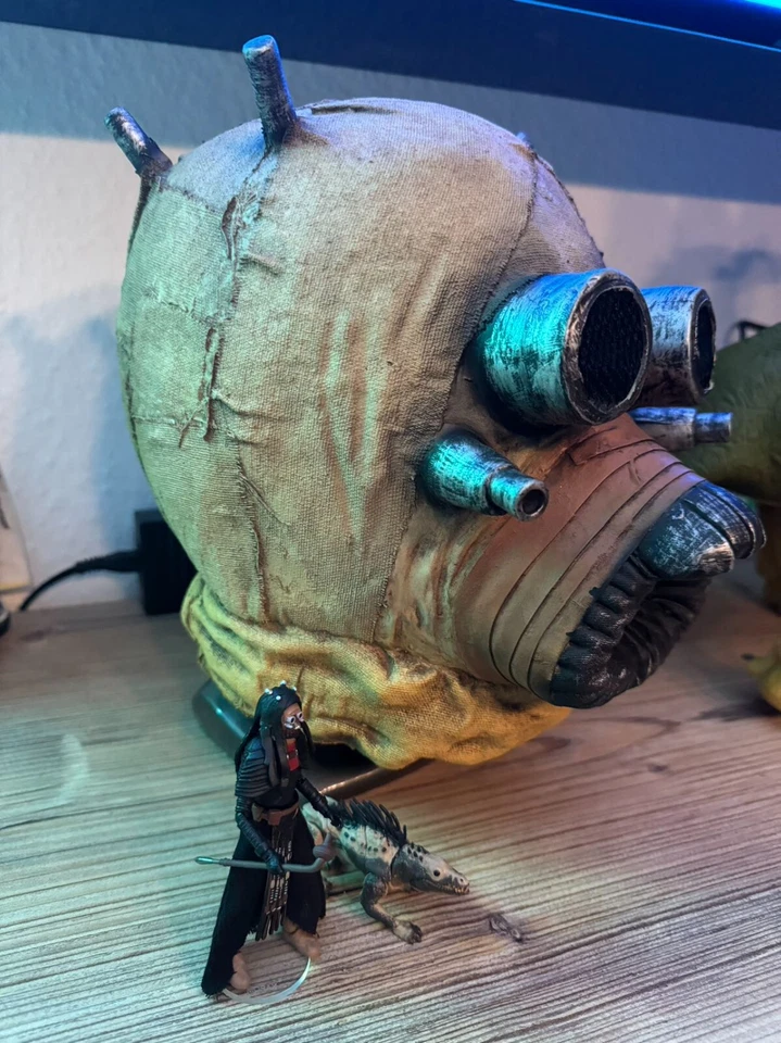 Crushbee - Latex Maske Tusken Raider Crushbee Halloween fashion Cosplay mando - Bild 4 von 4