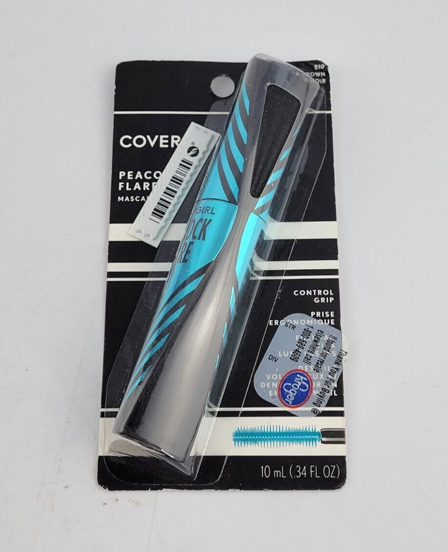 COVERGIRL PEACOCK FLARE MASCARA CONTROL GRIP 810 BLACK BROWN