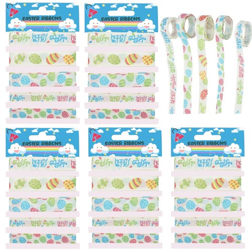 Easter Ribbons for Gift Wrapping, Bonnet Decor, DIY Bows Craft, Polyester Ribbon - Picture 35 of 92