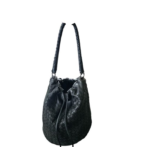Bottega Veneta Black Women's Bag Purse Leather Woven suede Lined - Picture 3 of 16