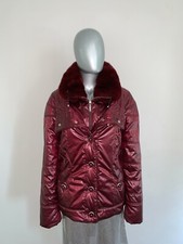 Florence Mode Silk Puffer Jacket - Size 44 It - Burgundy