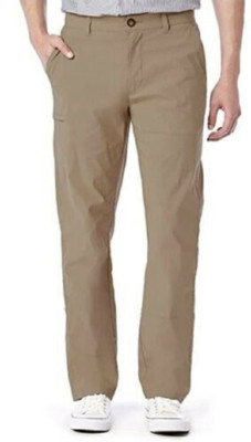 UB TECH MEN'S CLASSIC FIT CHINO PANTS (KHAKI 40Wx36L) NWT | eBay