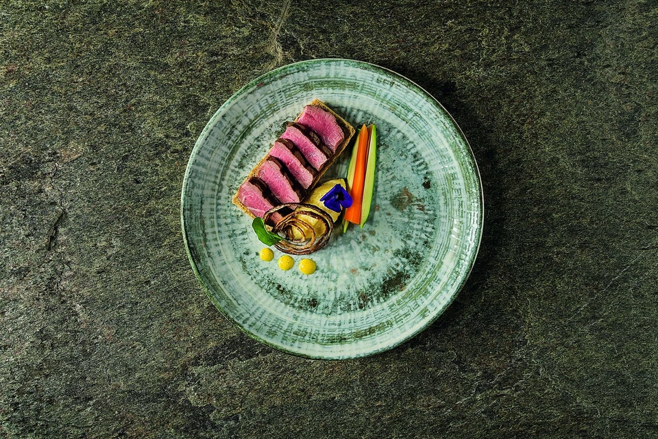 Bonna Odette Olive Gourmet Grün Weiß 6x Frühstücksteller Kuchenteller 21cm - Bild 2 von 4