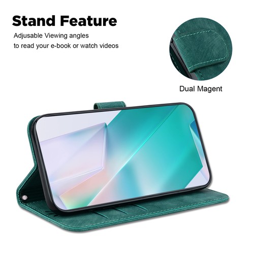 Flip Magnetic Tiger Leather Card Wallet Shockproof Phone Case For Various Covers - Picture 6 of 28