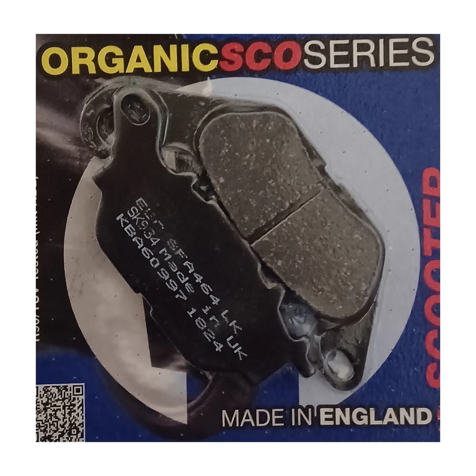 EBC Organic FRONT & REAR Brake Pads Fits YAMAHA N MAX 125 GPD125 (2015 to 2025) - Image 4 of 4