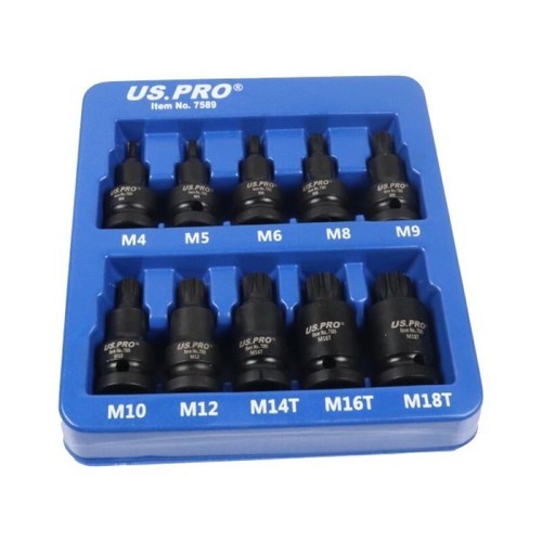 Set 6pz Chiavi A Bussola TORX IMPATTO 3/4" M16 M18 T70 T80 T90 T100 Art - Foto 10