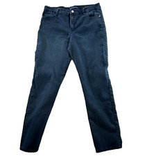 Bandolino Amy Straight Jeans Womens 14 34x29 Indigo Wash Denim Mid Rise Zip Fly