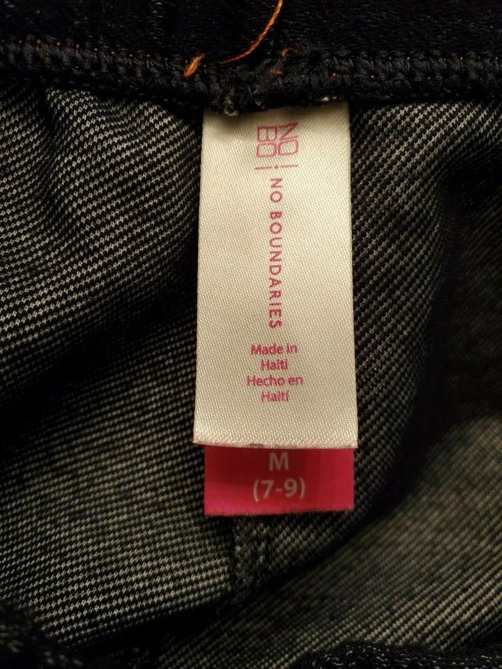 No Boundaries Juniors Mujer Leggings Pantalones Talla M Mediano 7/9 Denim Color Foto 2 de 4