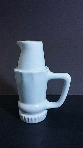 Coke White Figural Pottery 5 1 2 Creamer EBay