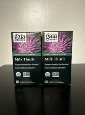 Gaia Herbs Milk Thistle, Liver & Cleanse Support.   120 Vegan Capsules