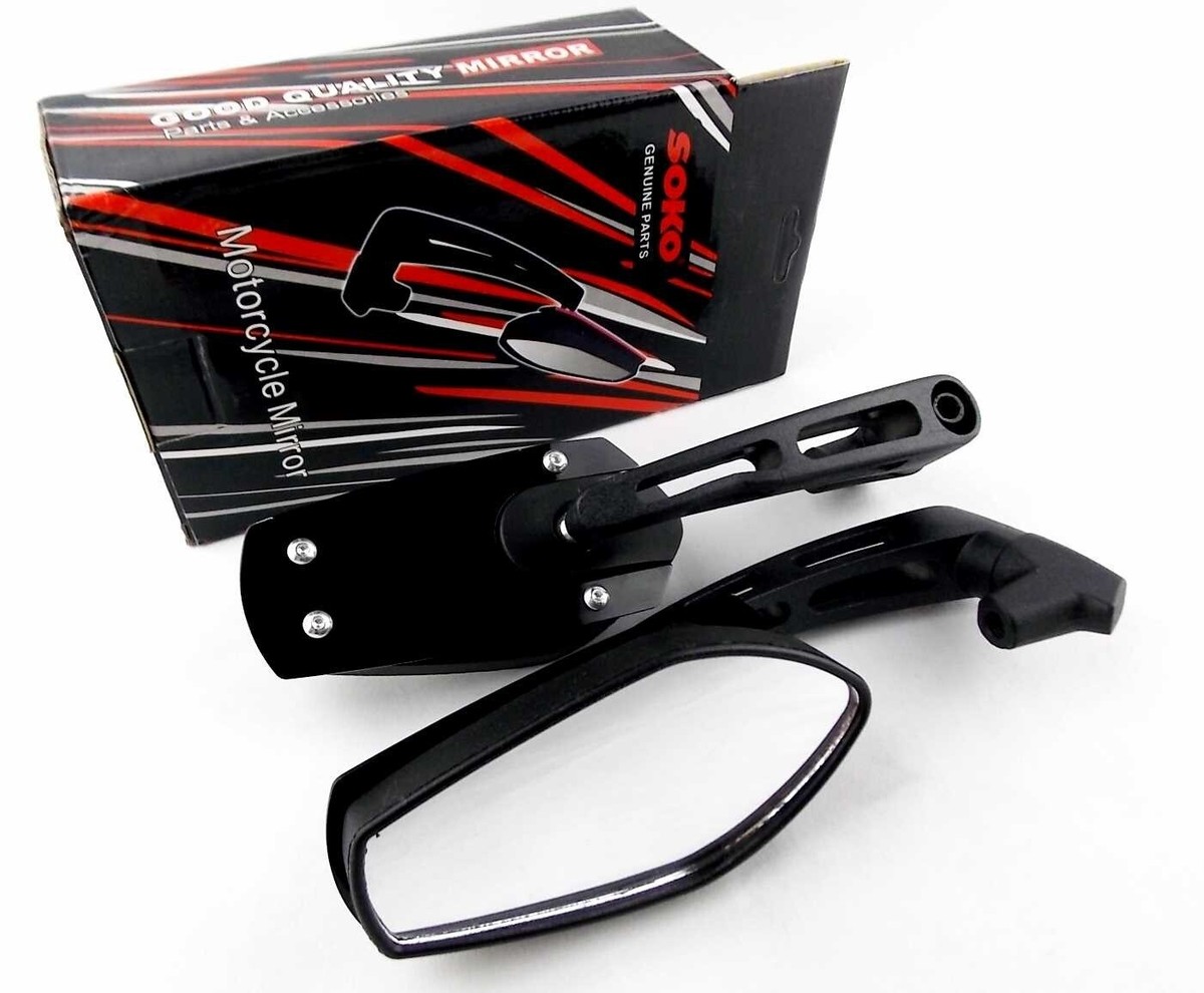 HONDA CBX400F 81-84 BLACK M SOKO REAR VIEW MIRRORS | eBay