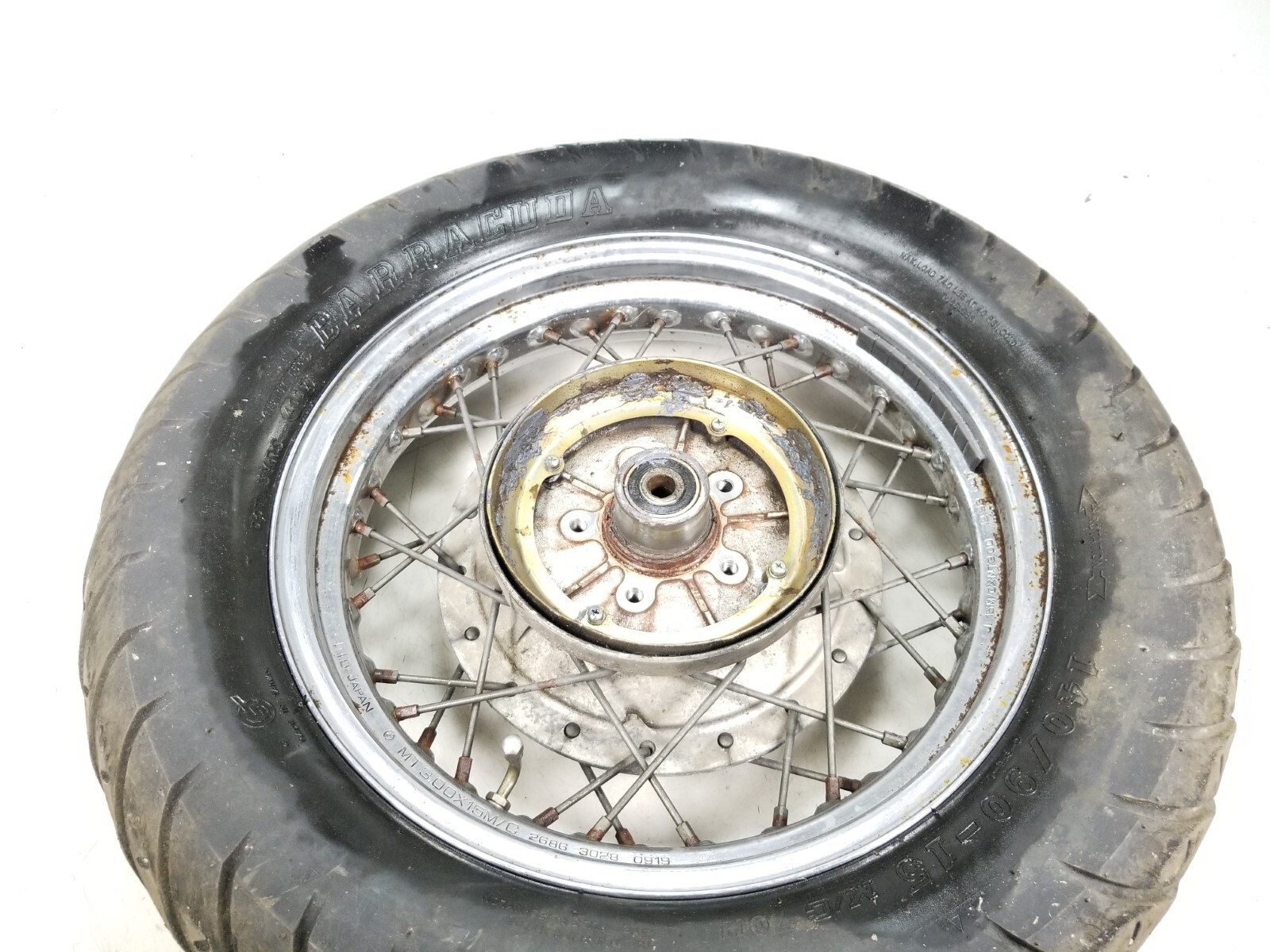 1994 Yamaha Virago XV535 Rear Wheel Rim STRAIGHT (no tire) 15