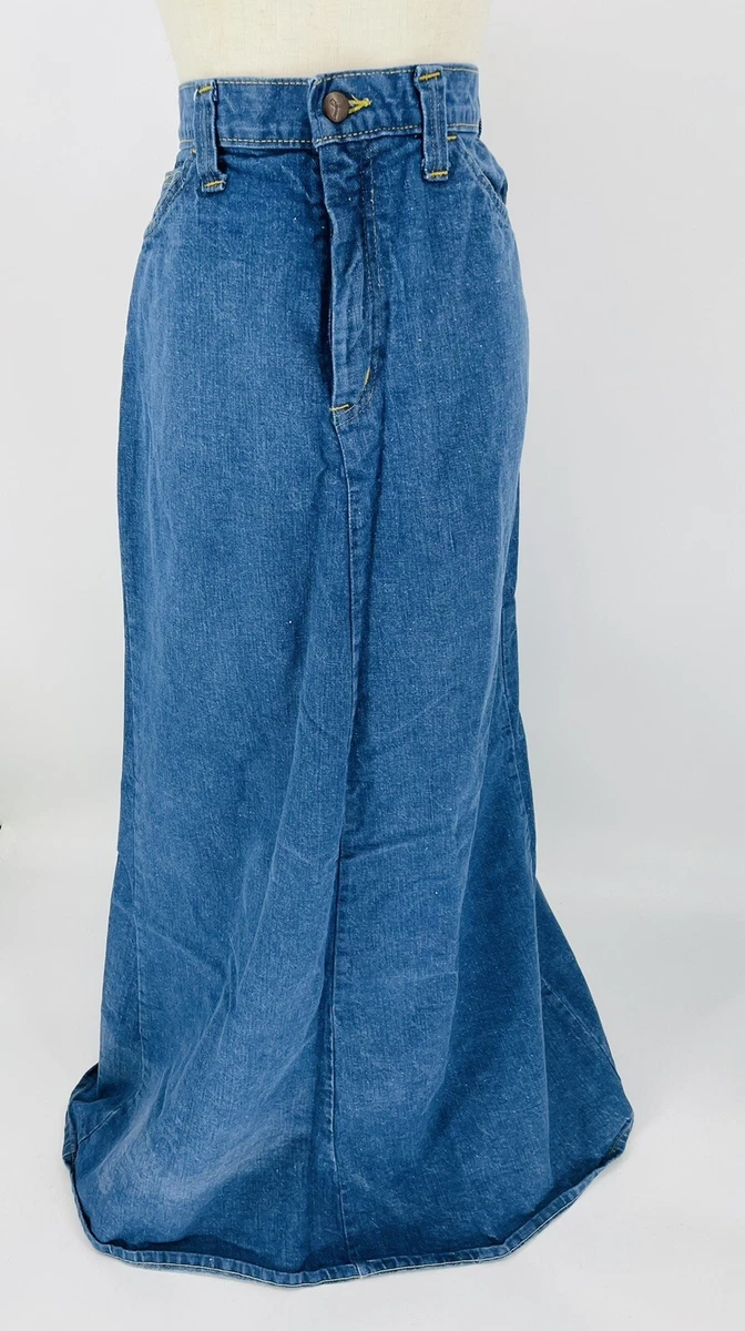 1970 denim cheap skirt