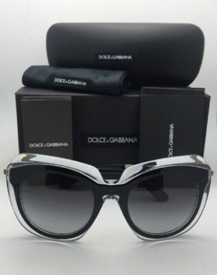 New DOLCE & GABBANA Sunglasses DG 4282 675/8G Top Black on Clear w/Grey Gradient Dolce & Gabbana DG4452 Sunglasses | LensCrafters main image 4