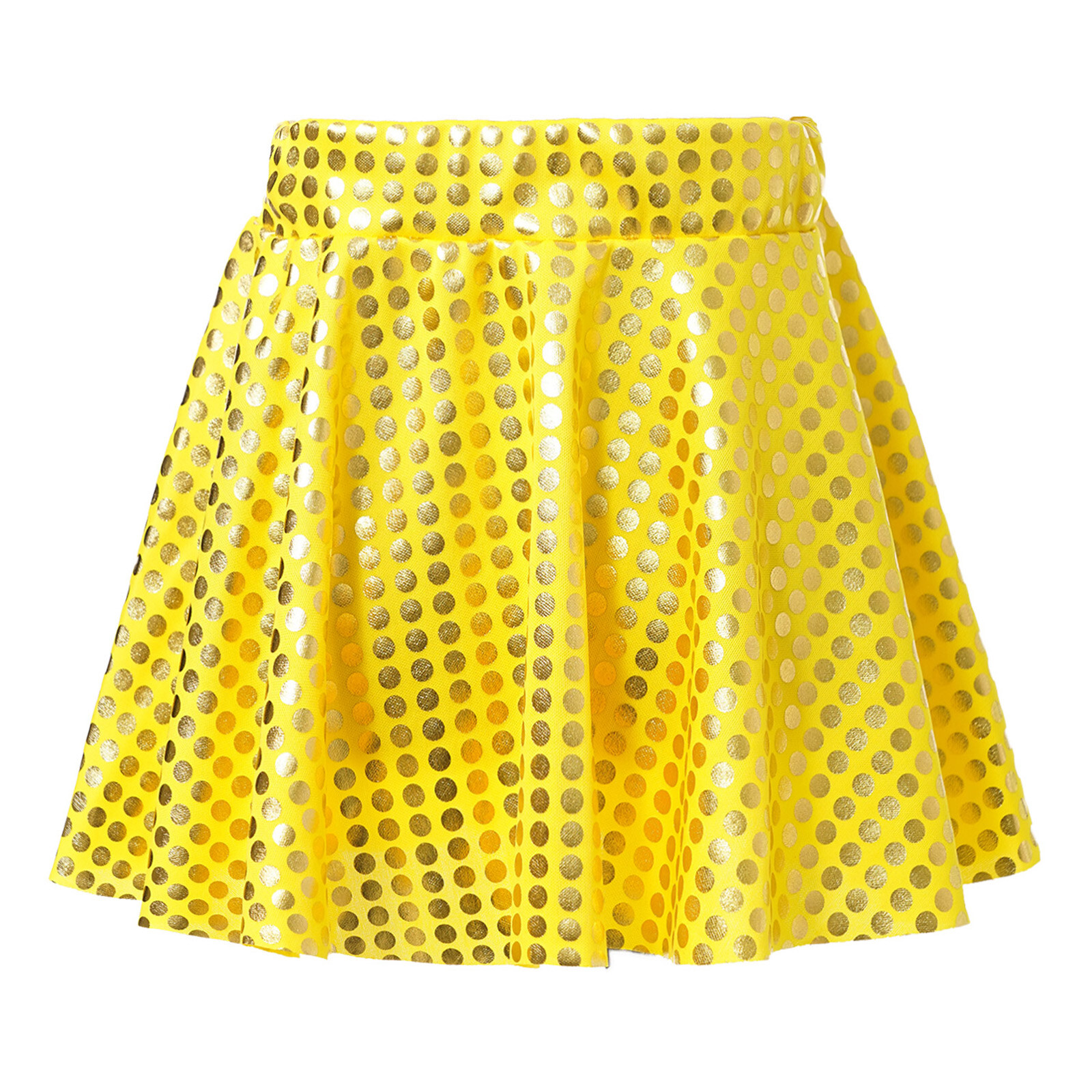 Aislor Mädchen Skaterrock Mit Shorts - Glänzender Tanzrock Größe 110-164