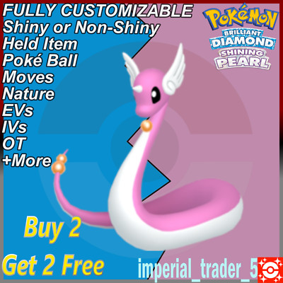 Pokemon Brilliant Diamond & Shining Pearl   Shiny Dragonair   6IV Customizable